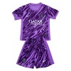 Officiële Voetbalshirt + Korte Broek Doelman Paris Saint-Germain 2024-25 Purper - Kids